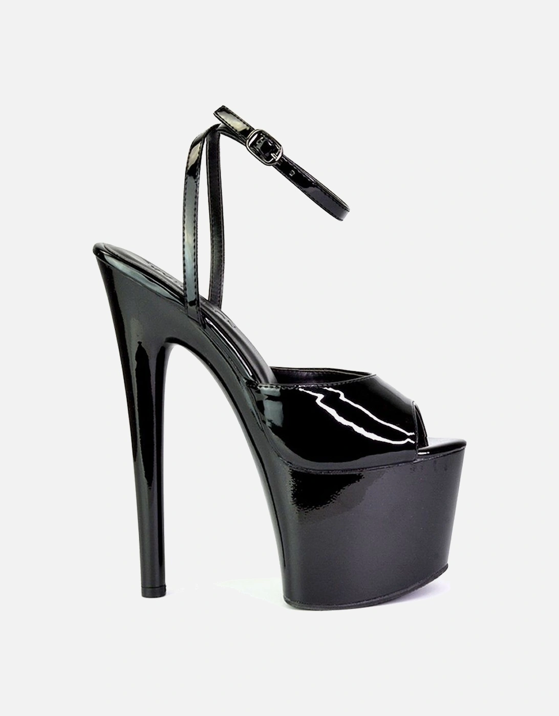 'Sunshine' Strappy Peep Toe Stiletto High Heel Platform Shoes, 2 of 1