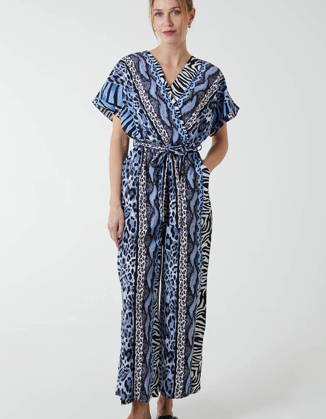 Multi Stripe Animal Jumpsuit, 2 of 1