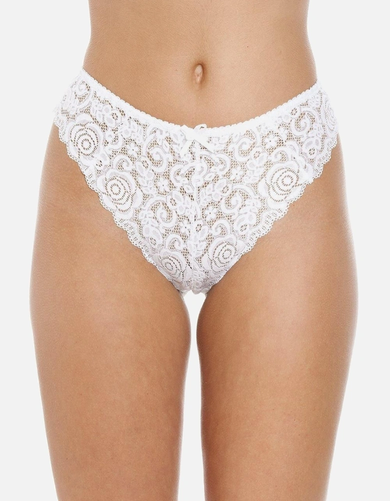 Three Pack Floral Lace Melody Thong