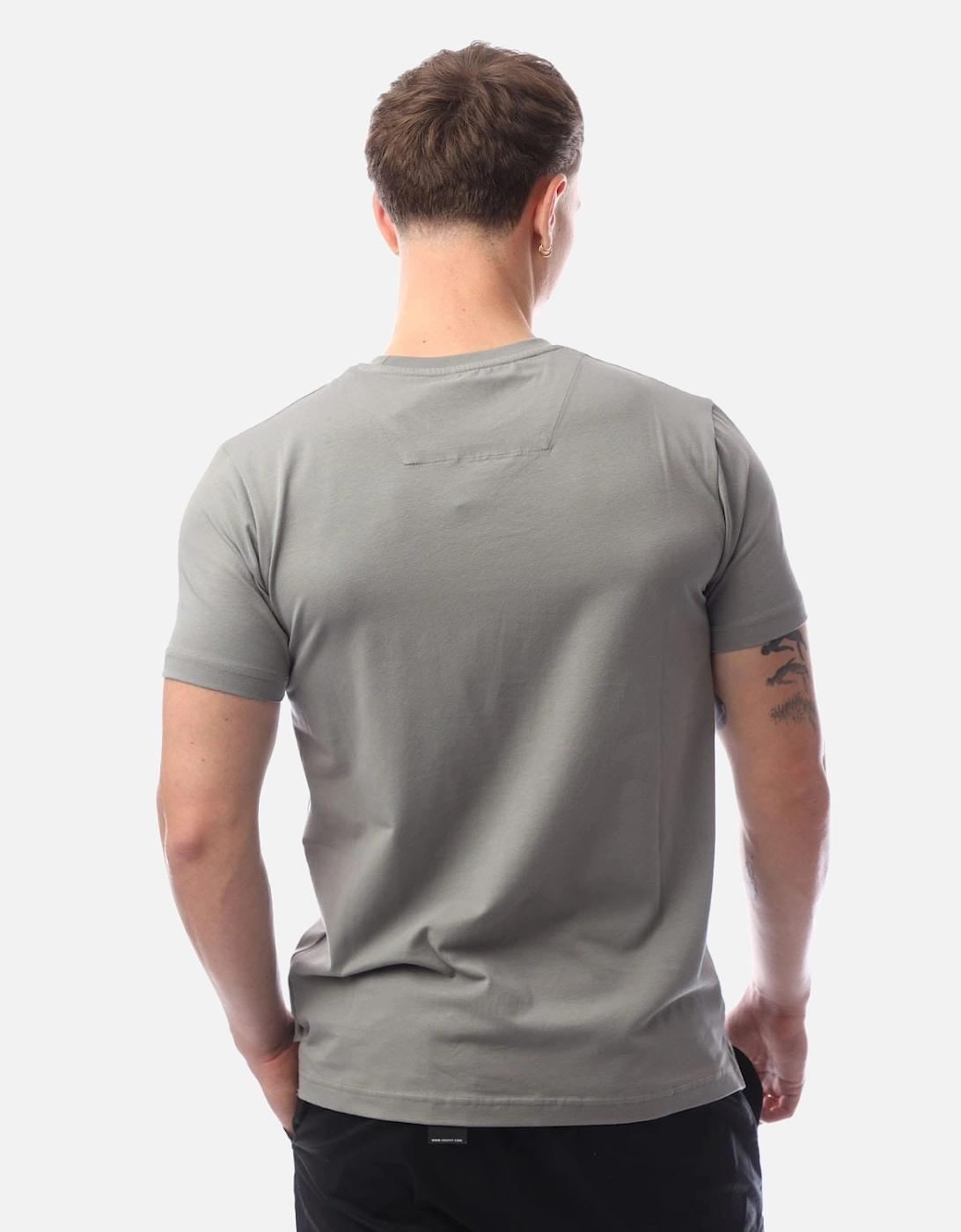 Glossy Chest Print T-Shirt