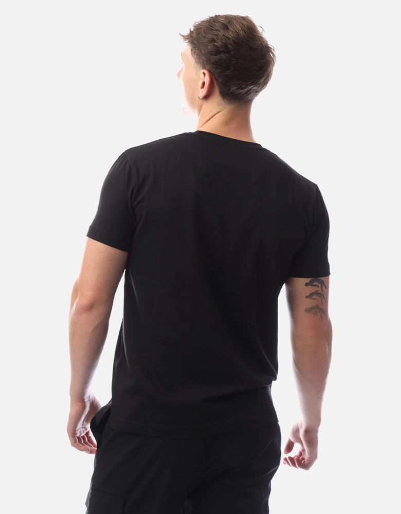Glossy Chest Print T-Shirt