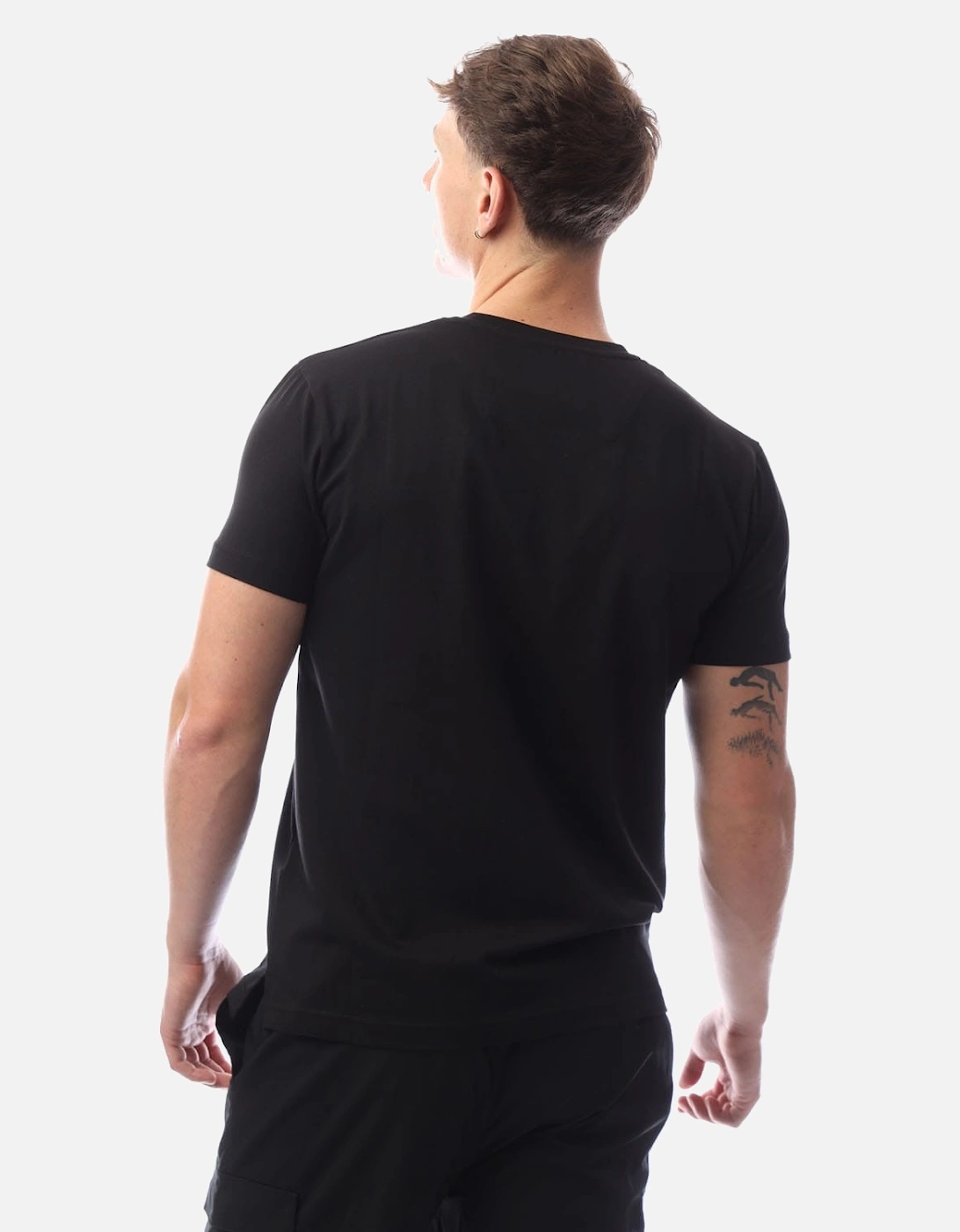 Glossy Chest Print T-Shirt