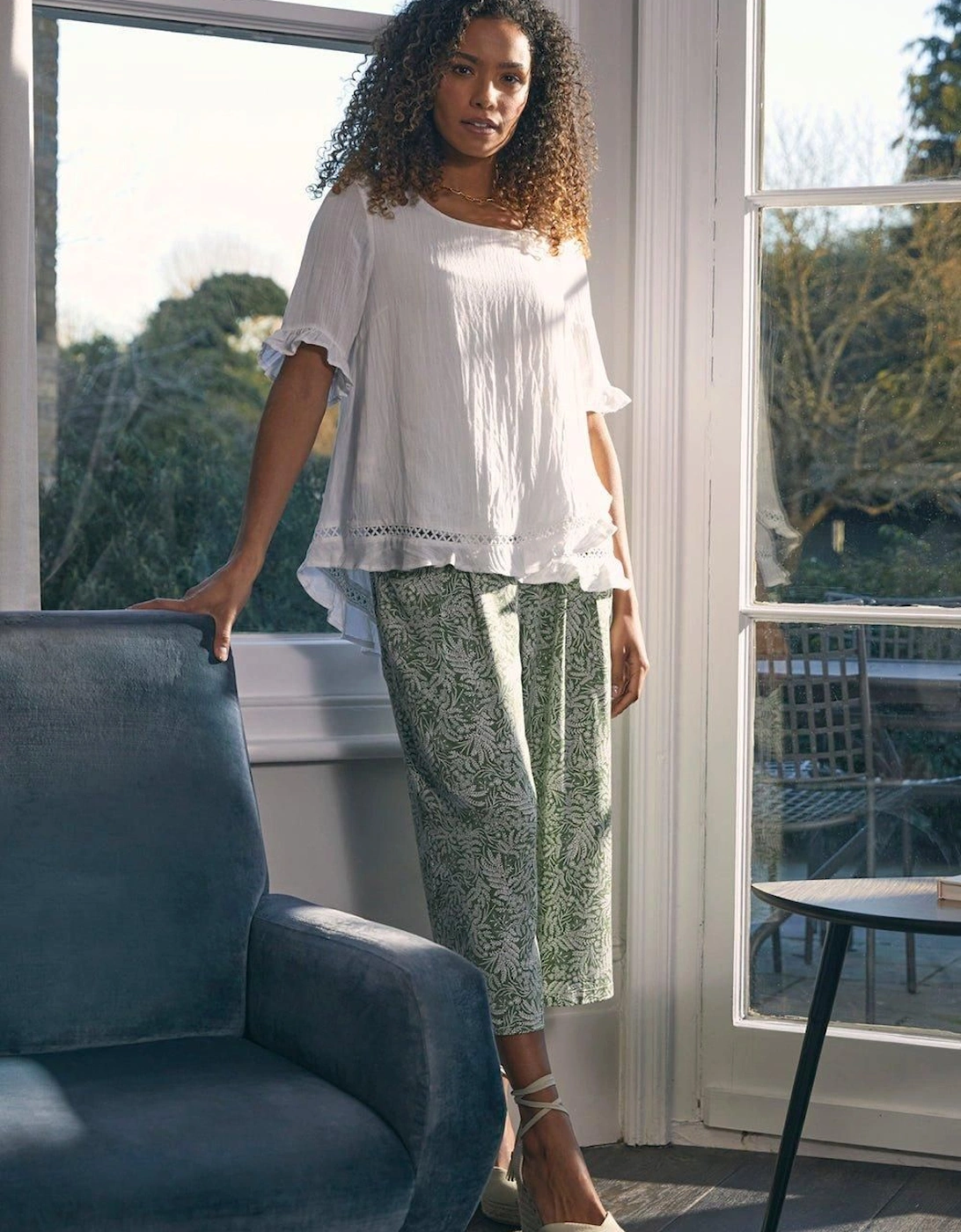 Plain 1/2 Sleeve Layered Blouse, 2 of 1