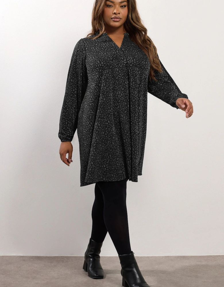 Pleated Mini Dress