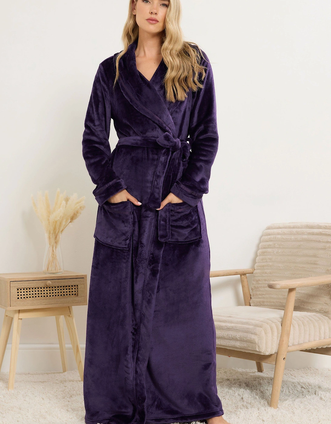 Tall Shawl Maxi Dressing Gown, 2 of 1