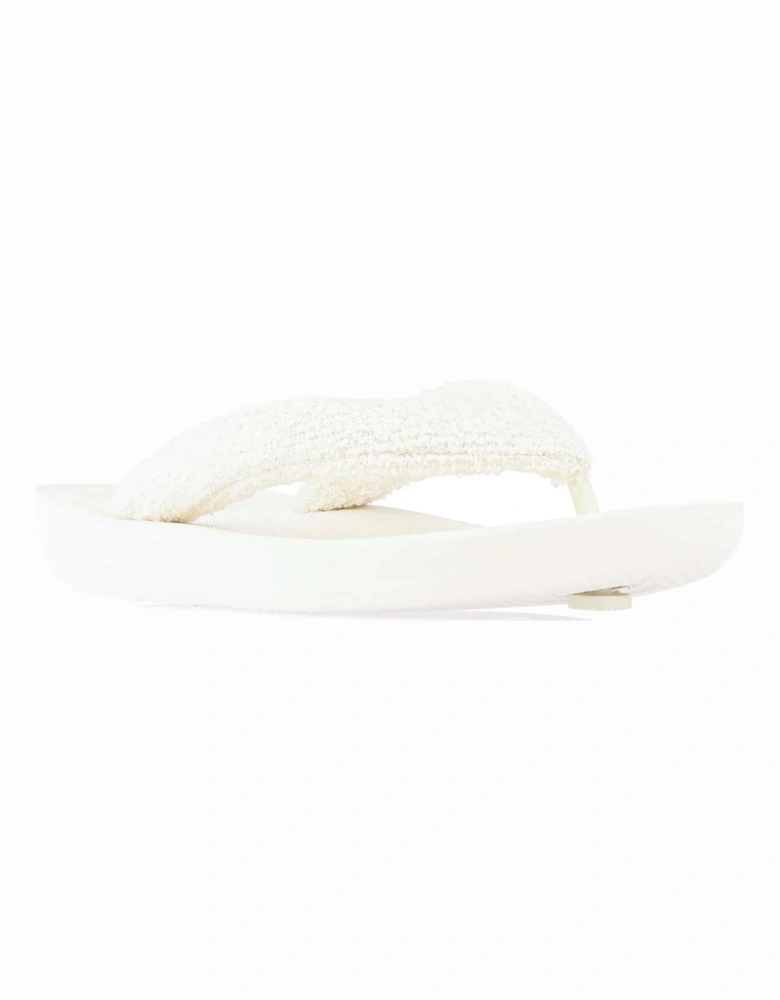 Womens iQushion Towelling Flip Flops