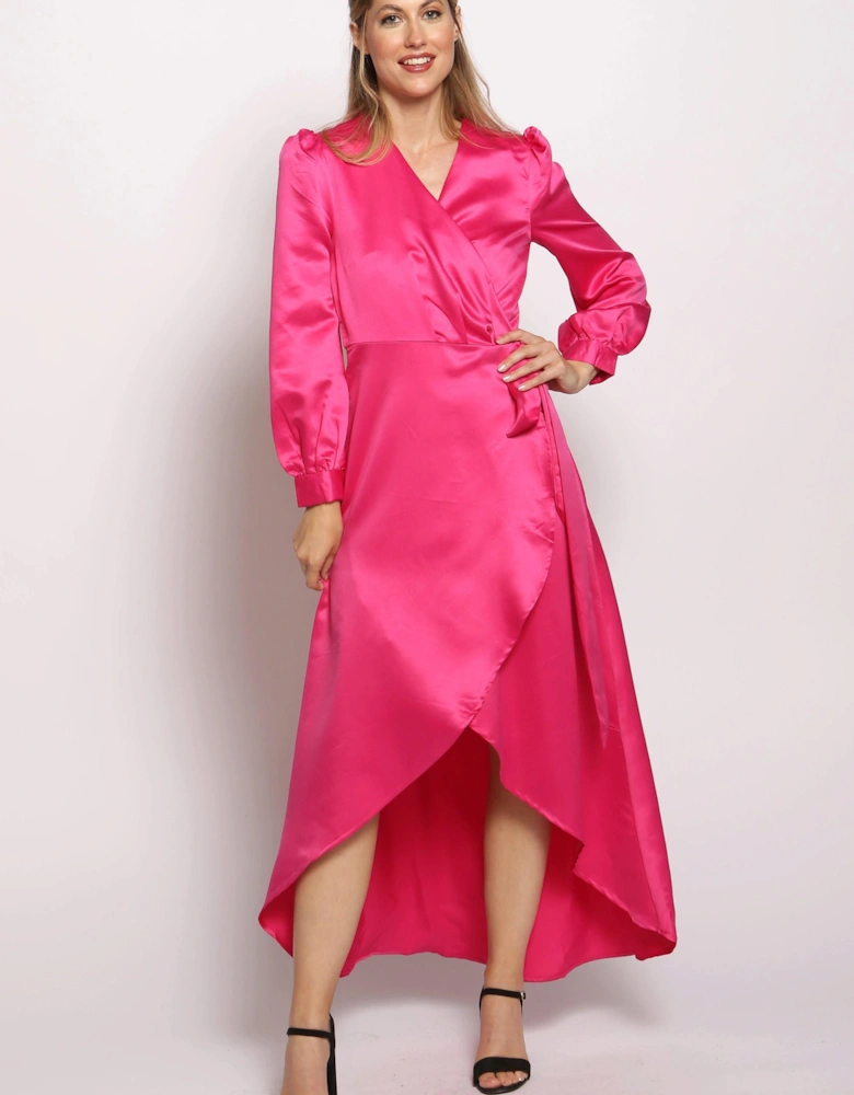 Full Sleeve Maxi Wrap Dress