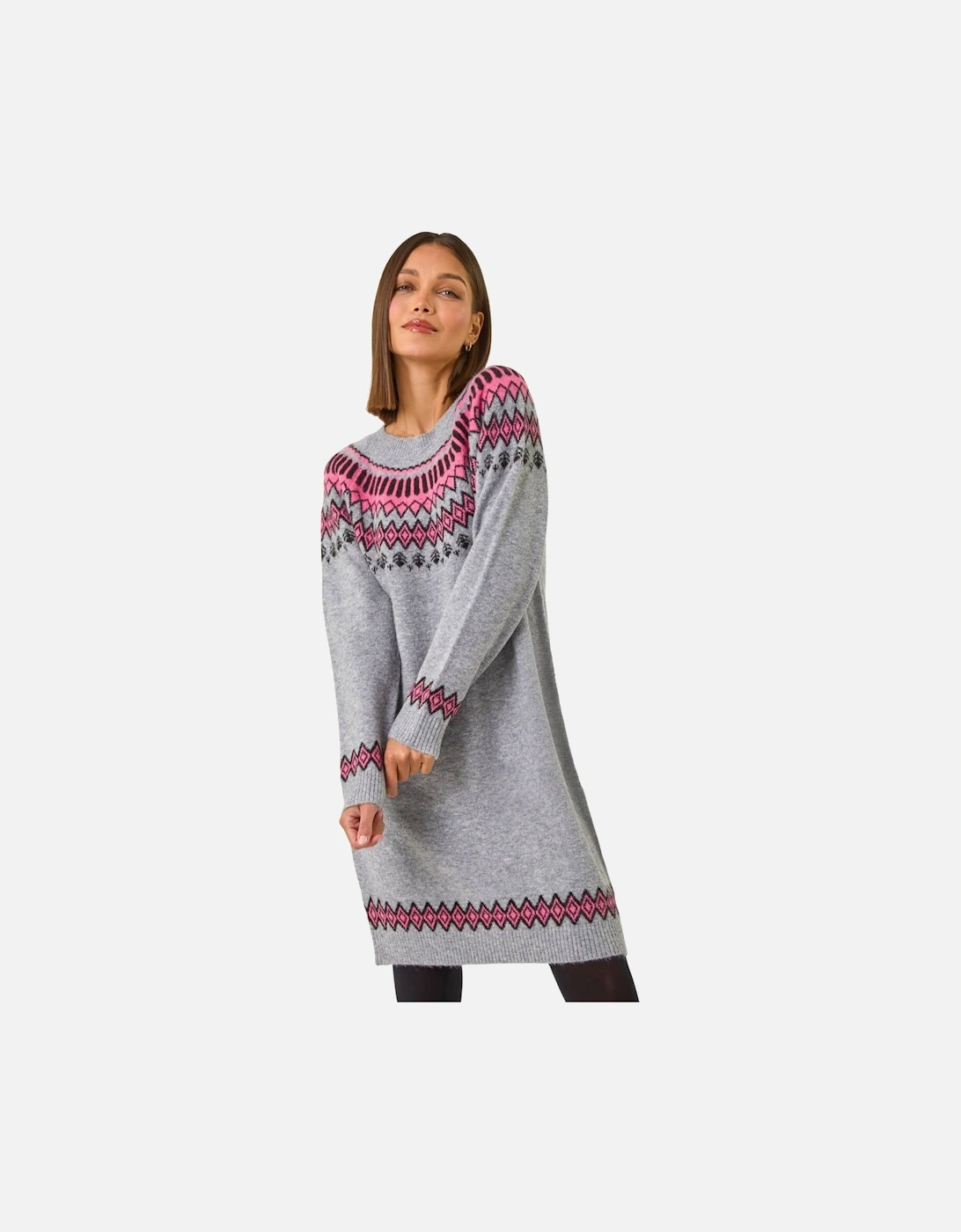 Fairisle Knitted Jumper Dress, 2 of 1