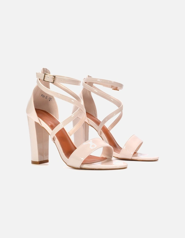 'Briella' Strappy High Block Heel Sandals