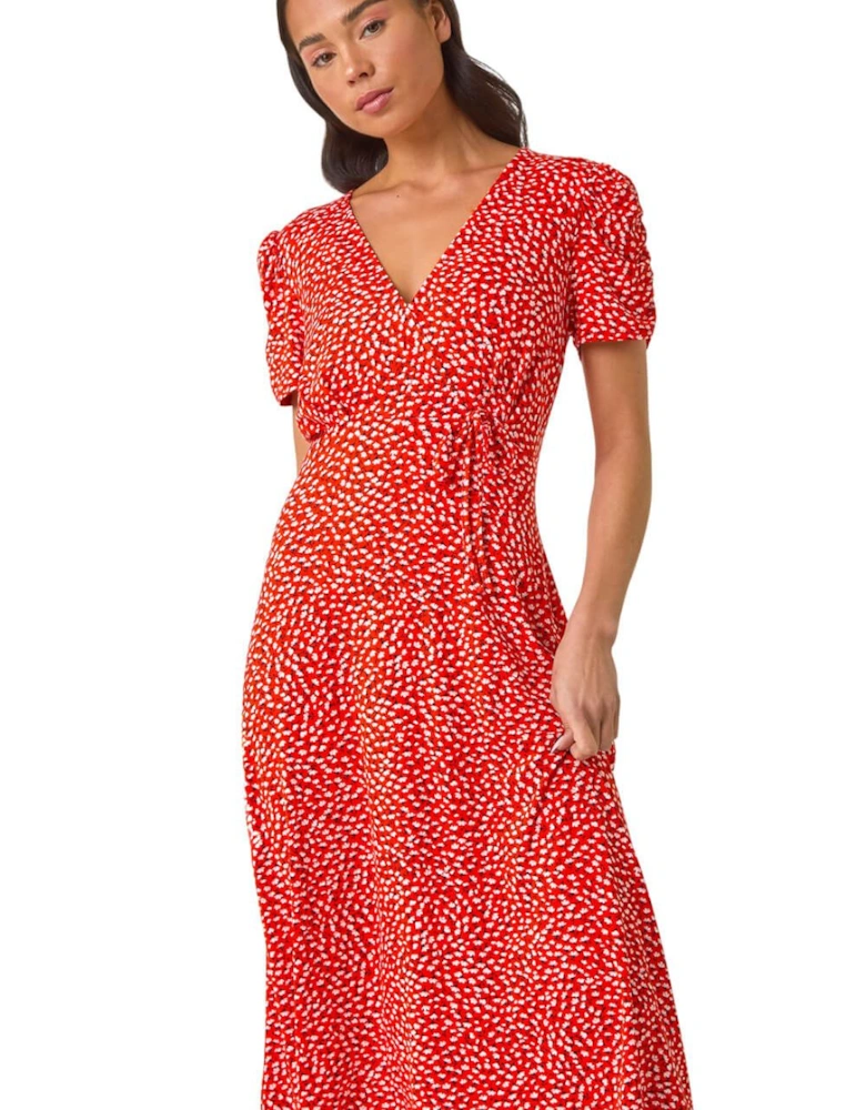 Petite Floral Ditsy Stretch Dress