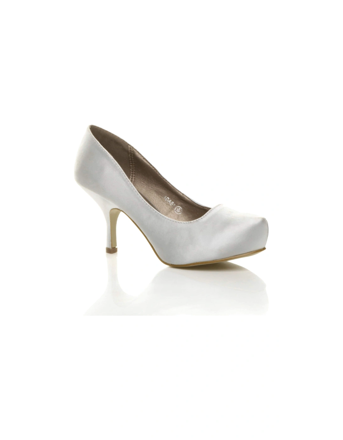 High  Heel  Satin Court Shoes, 2 of 1