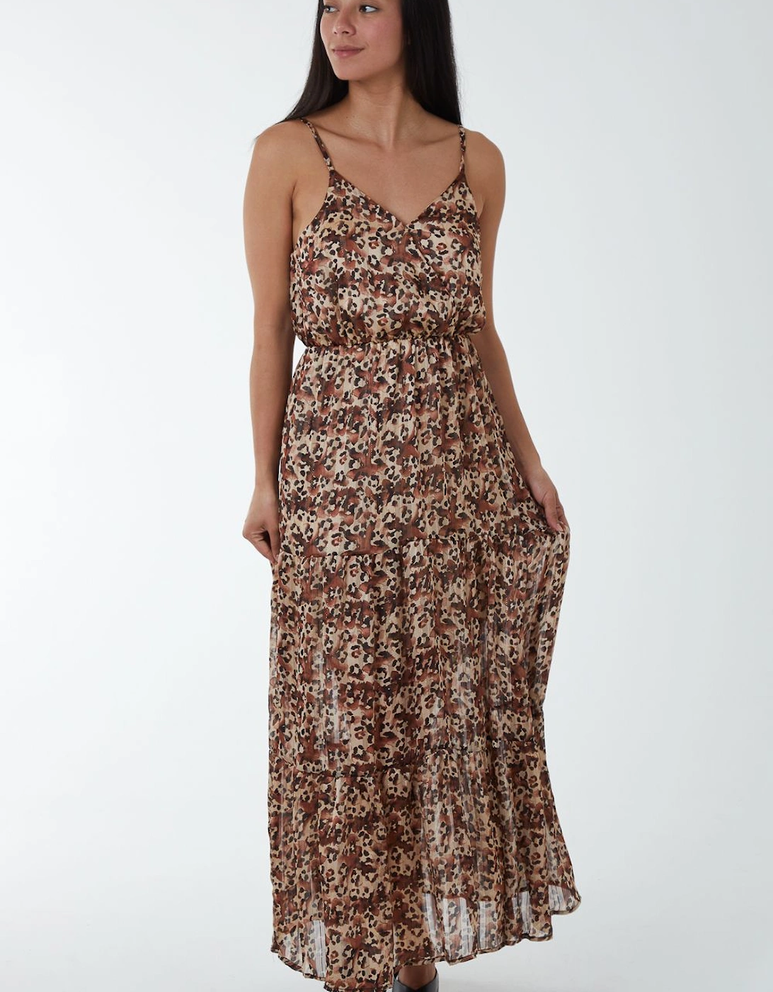 Soft Animal Print Wrap Dress, 2 of 1