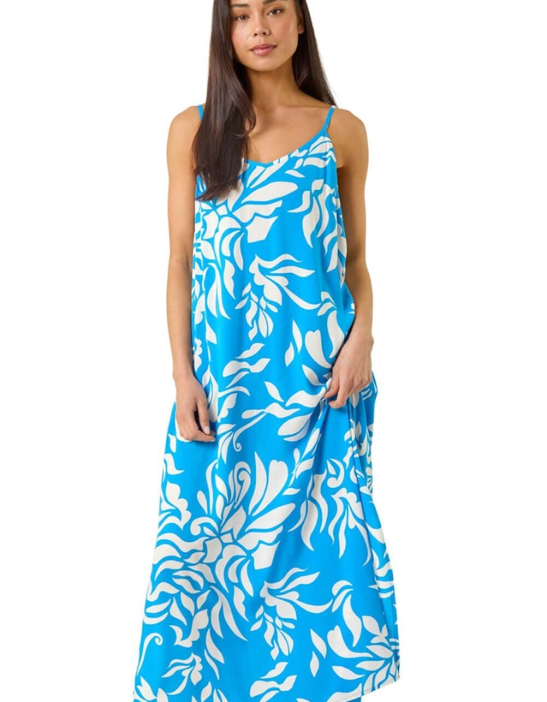 Petite Strappy Tiered Maxi Dress