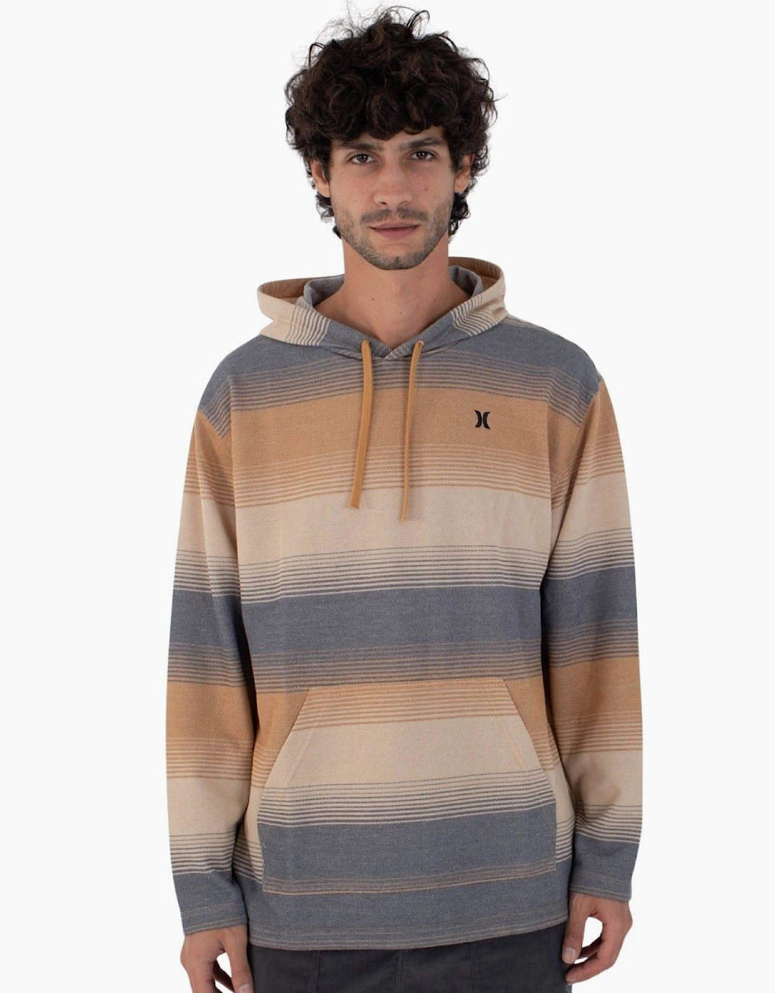 Hurley Men's Earthstone Og Hooded Poncho Kangaroo Pocket Hoodie - Size: S