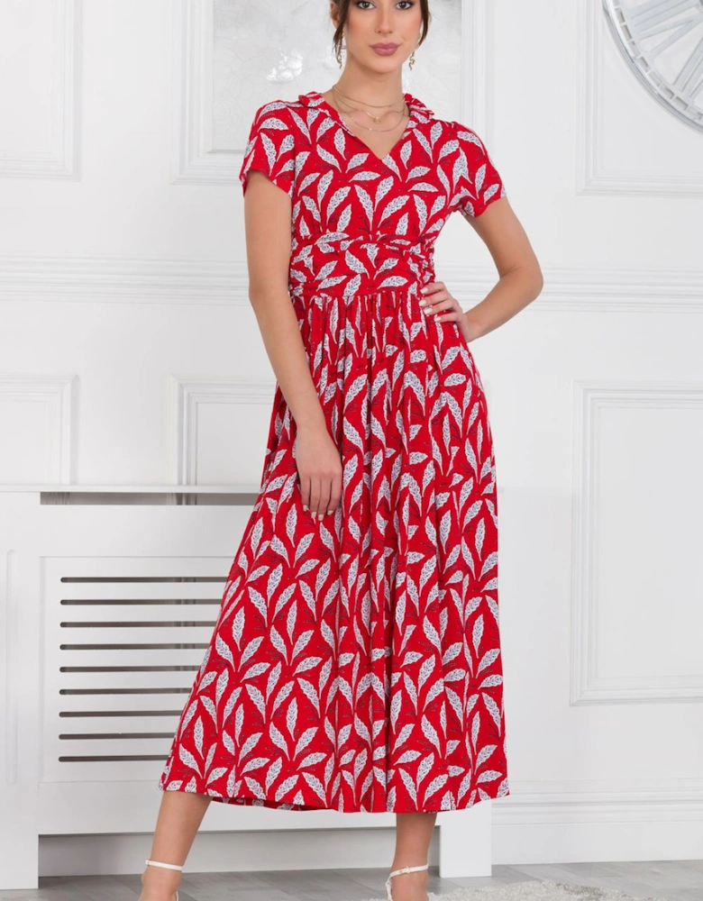 Mabrouka Stand Neck Maxi Dress