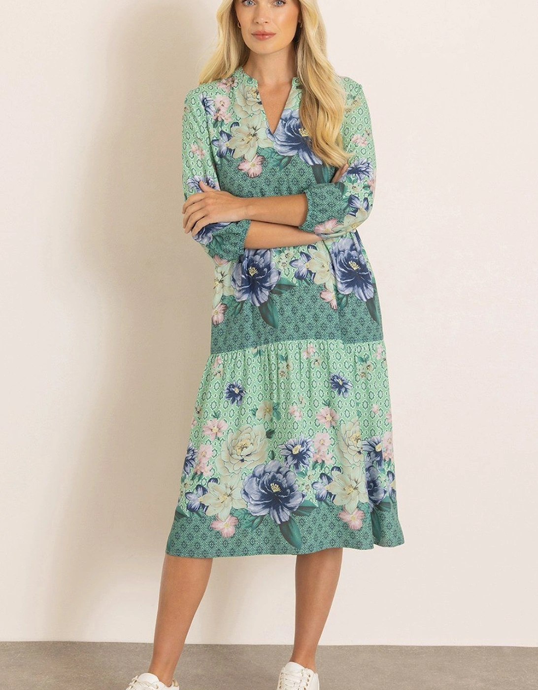 Garden Print Loose Fit Dress, 2 of 1