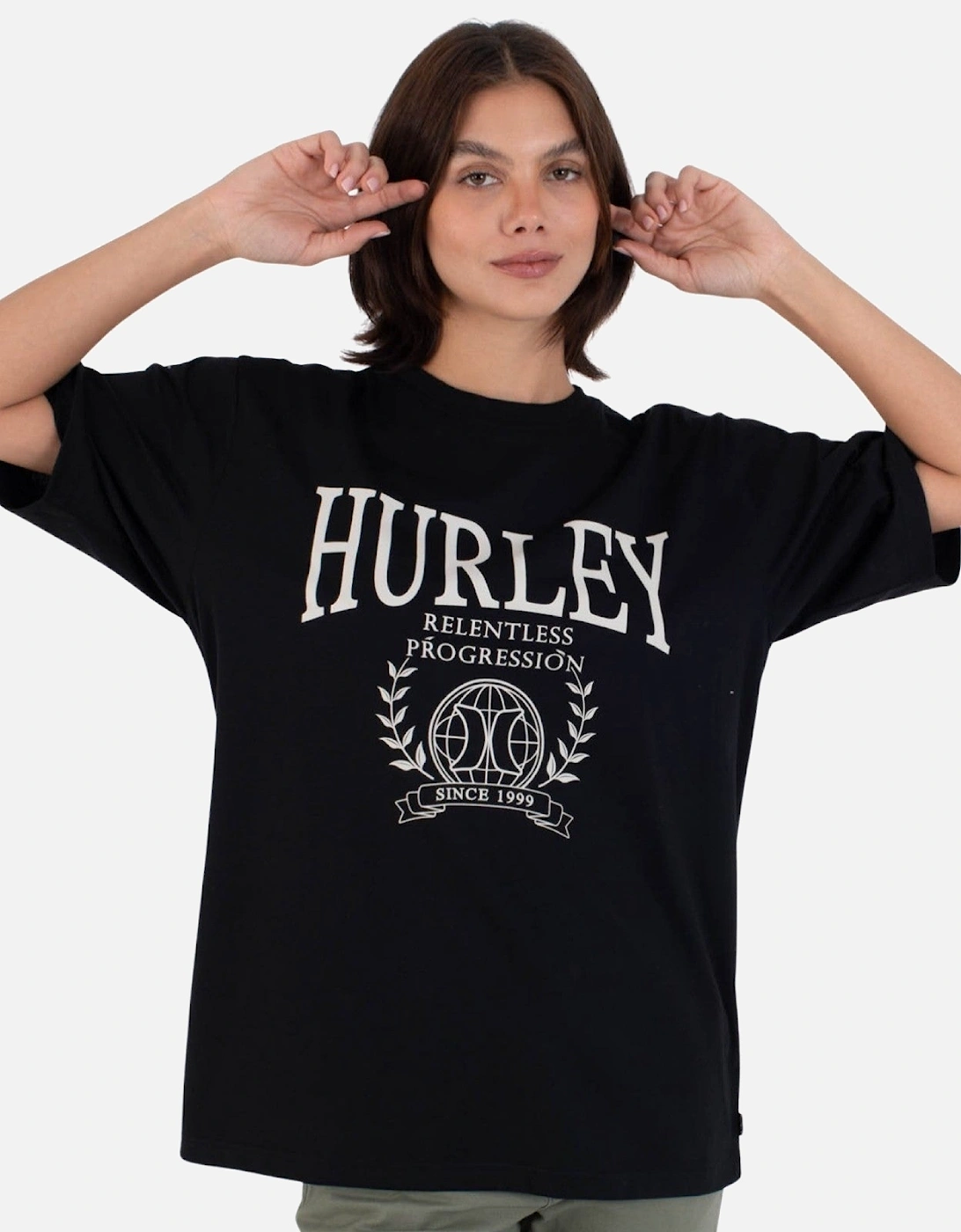 Womens Global Oversized Graphic Short Sleeve T-Shirt, 2 of 1