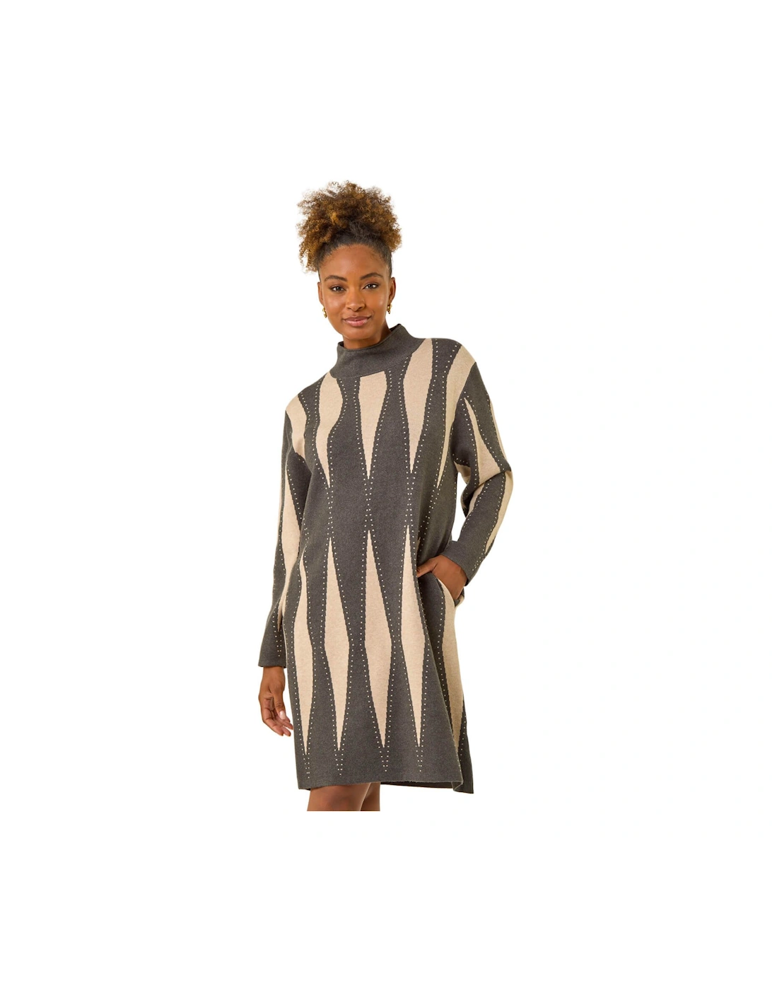 Abstract Hotfix Jumper Dress, 2 of 1