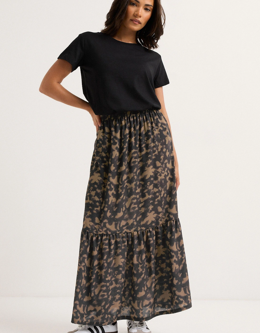 Petite Tiered Maxi Skirt, 2 of 1