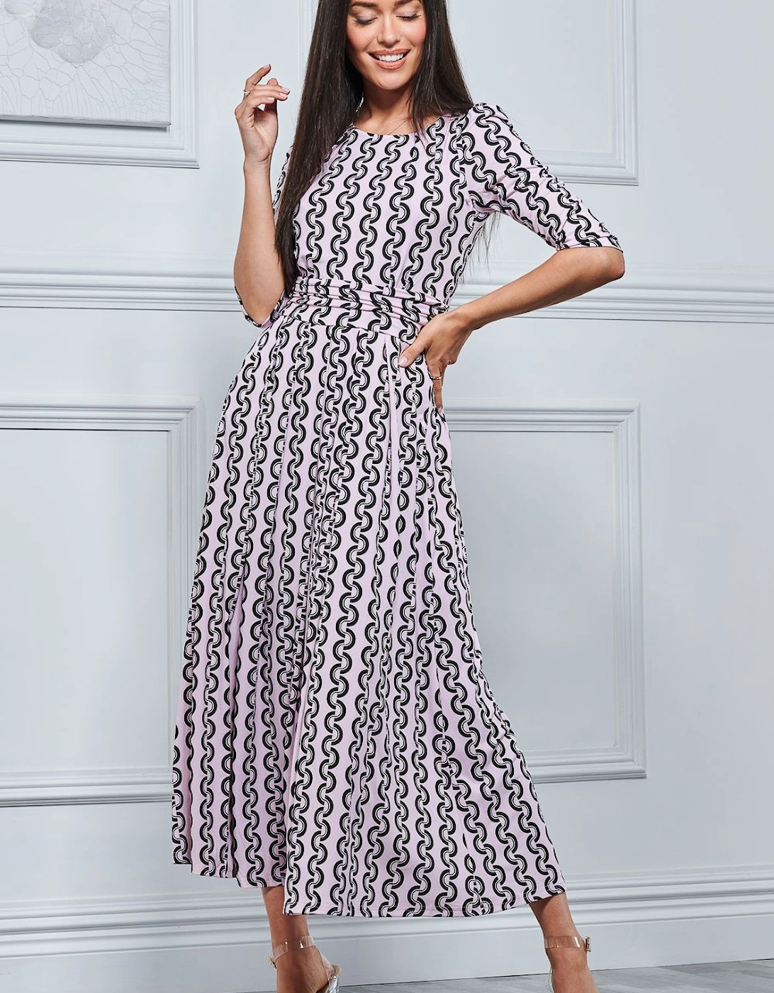 Pauline Sleeved Maxi Dress, 2 of 1