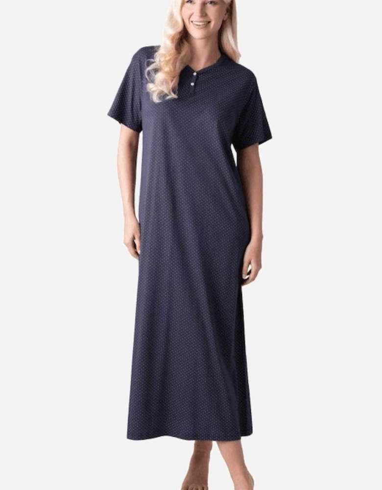 100% Cotton Classic Full Length Short Sleeved Nightdress