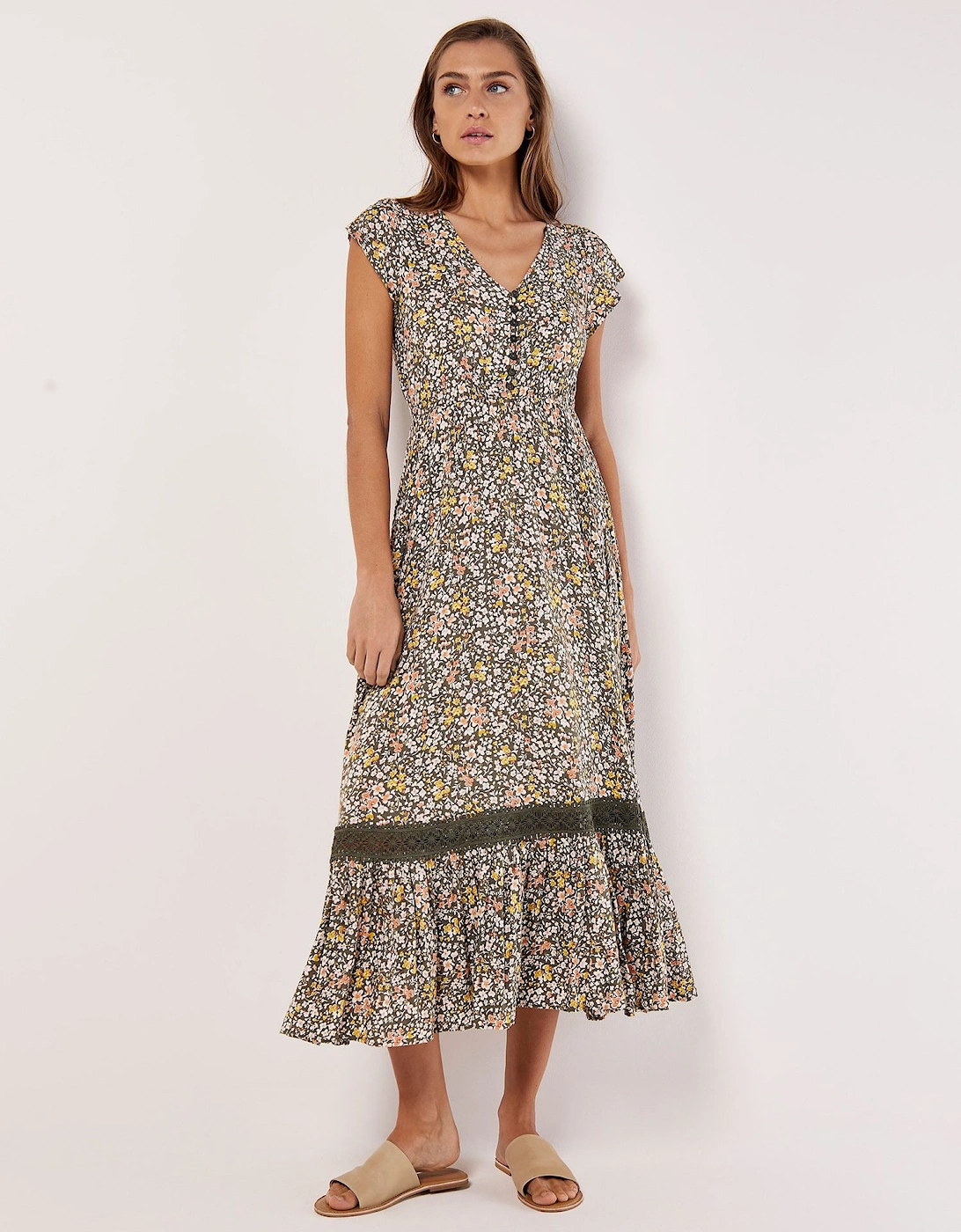 Ditsy Floral Maxi Dress, 2 of 1
