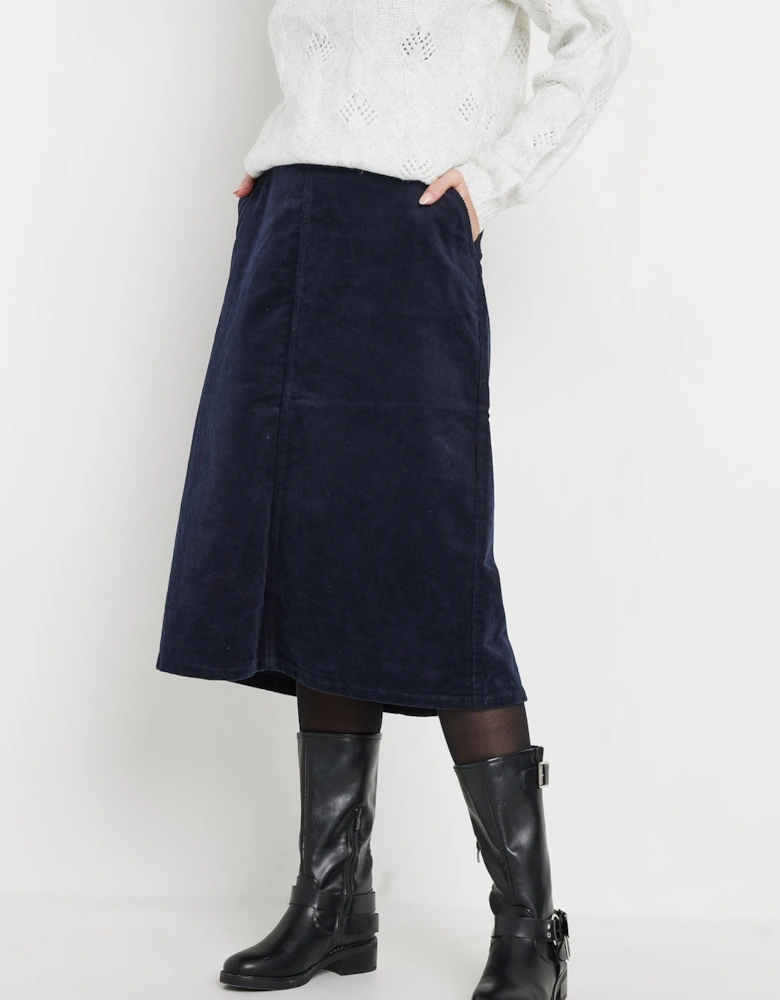 Cord Midi Skirt