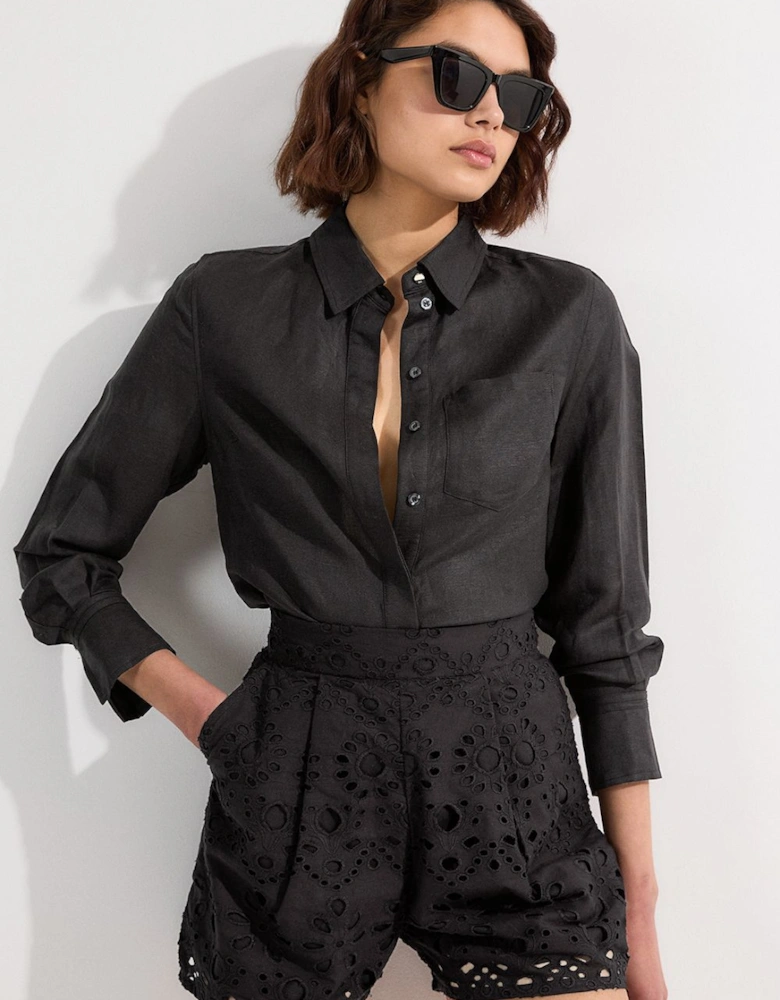 Cotton Broderie Woven Short