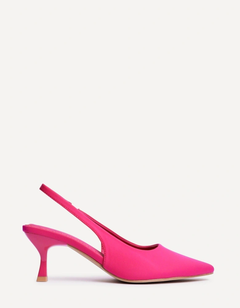 Tavia Fuchsia Scuba Slingback Court Heels