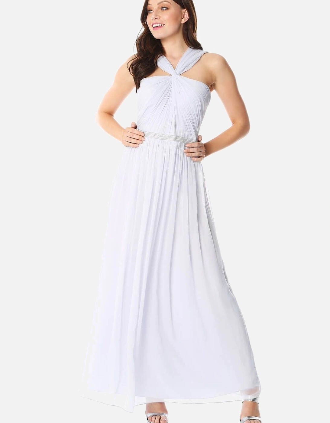 Bead Embellished Chiffon Maxi Dress, 2 of 1