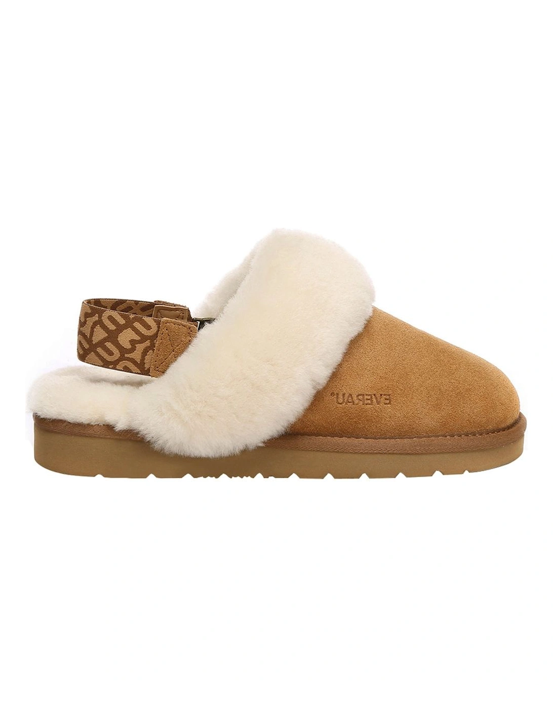 Real Sheepskin Pelican Removable Strap Slingback Slippers with EVA Sole, 2 of 1