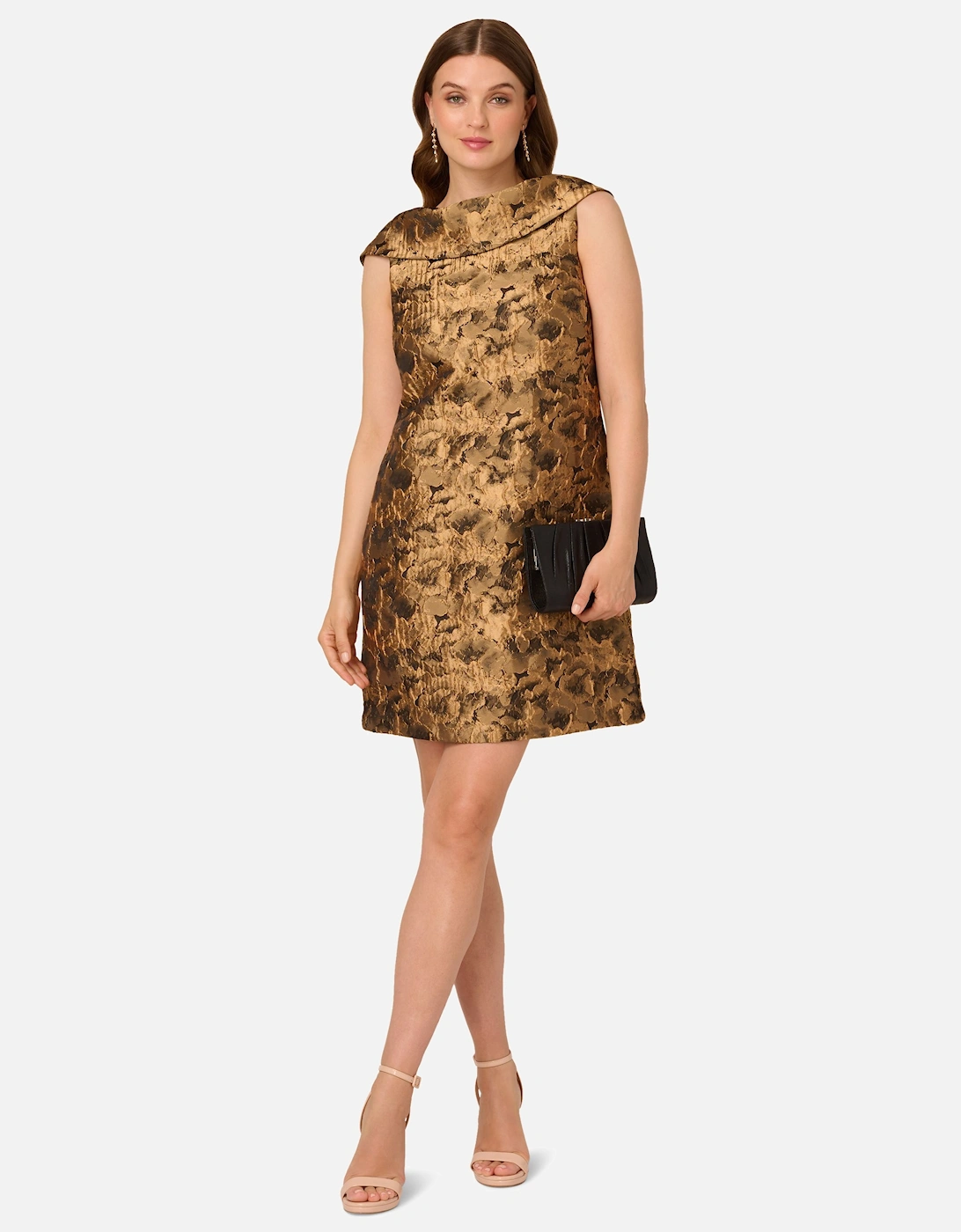 Bias Collar Shift Dress, 2 of 1