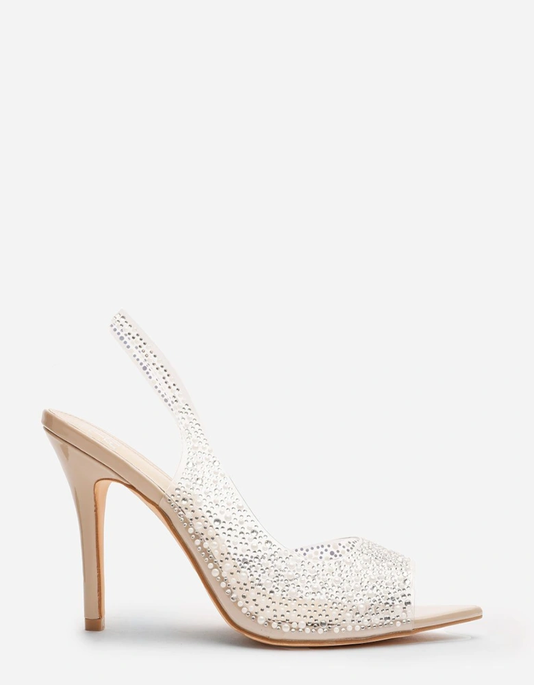 'Oriel' Crystal Embellished Heeled Sandals