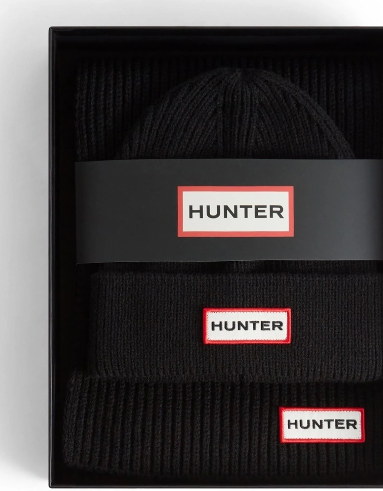 Jura Boxset Unisex Adults's Black Hat & Scarf Set