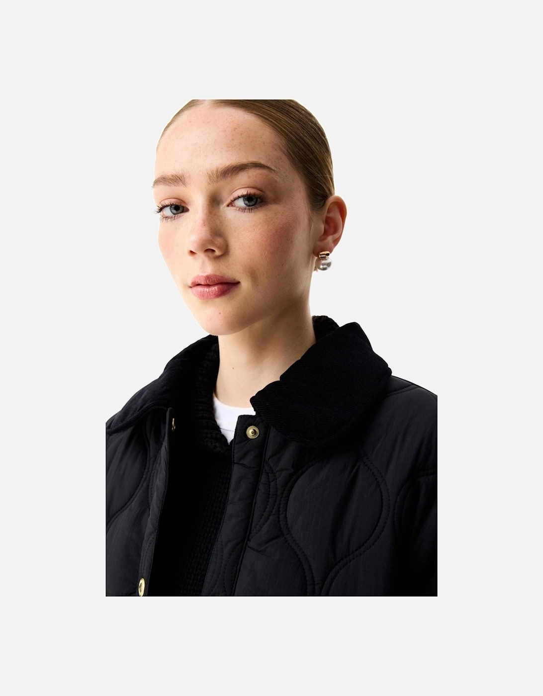 Witton Quilted Shacket Women's Black Quilted Jackets