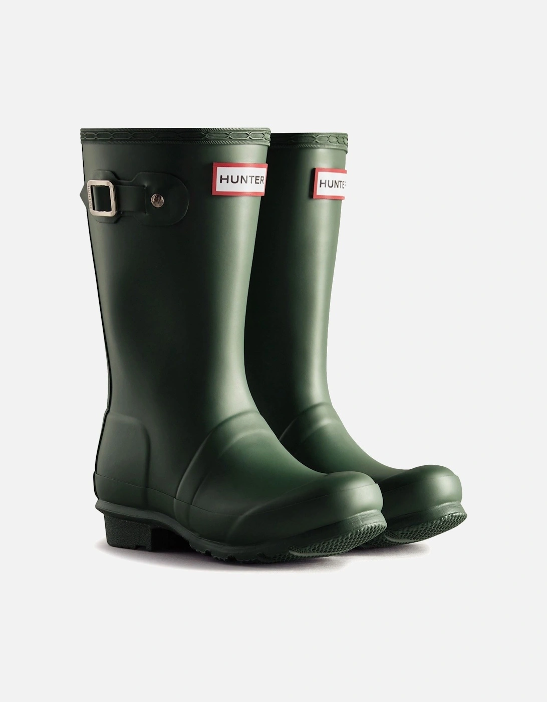 Hunter Junior Originals Boot Rubber Kid's Hunter Green Wellington Boots - Size: UK 4 / eu 37 / us 5