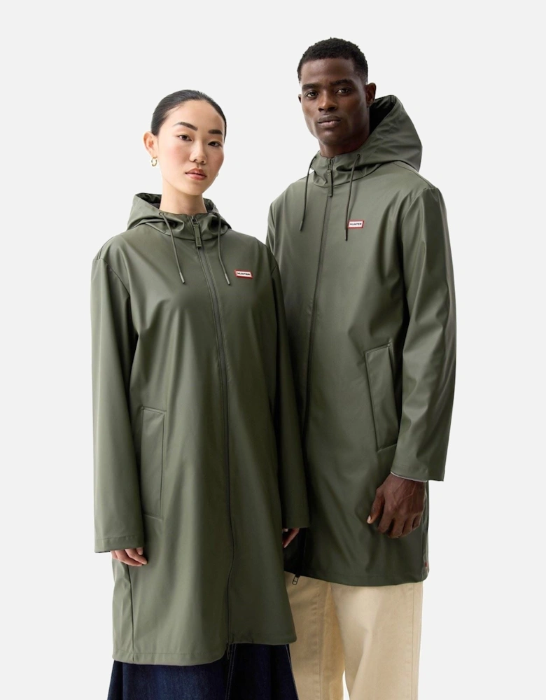 Andrea PU Rain Coat Unisex Adults Green Rain Coat