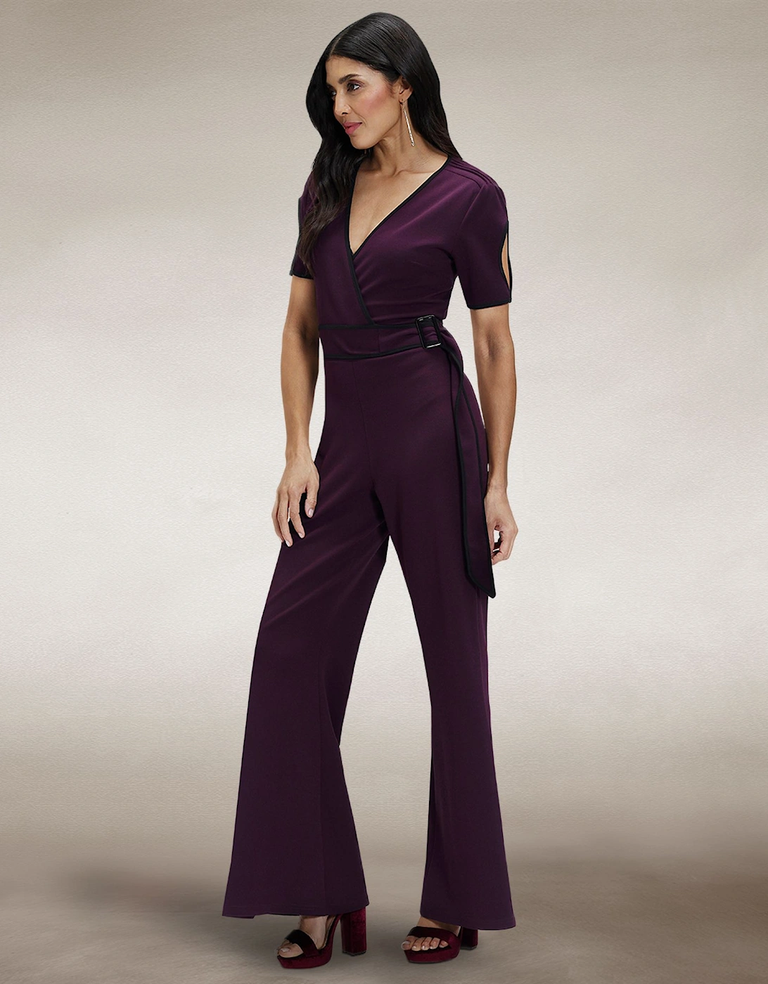 Contrast Piping Detail Jumpsuit, 2 of 1