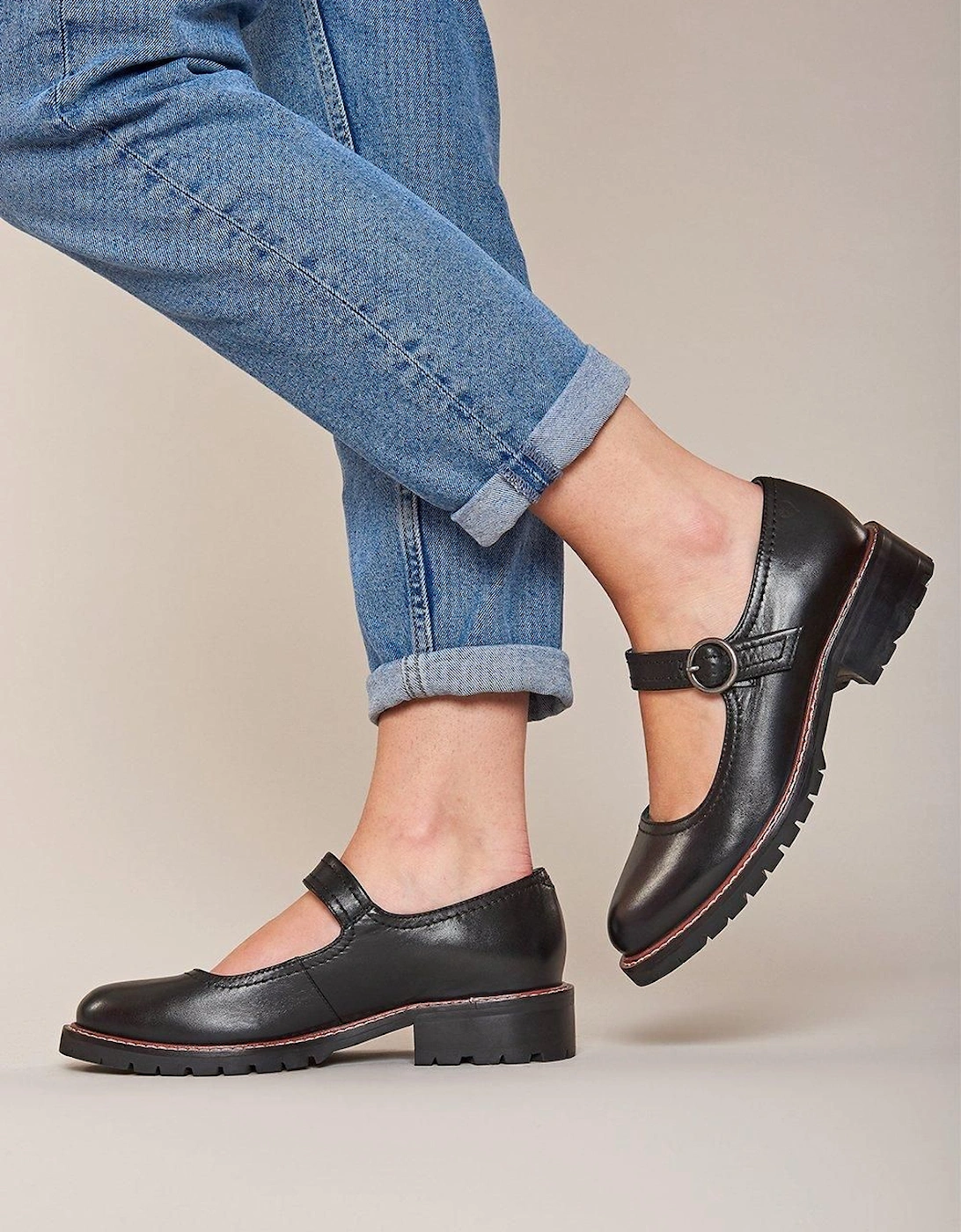 Boyce' Ladies Flat Mary Jane Style Shoes, 2 of 1