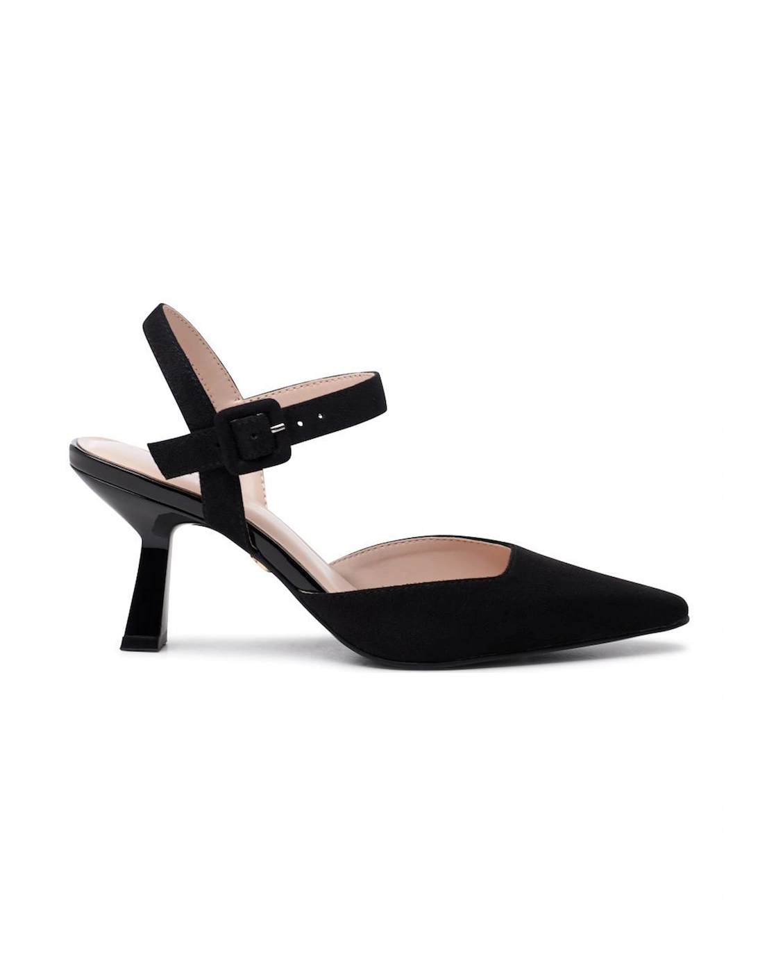 'Tempest' Mid Heel Square Toe Ankle Strap Open Courts, 2 of 1