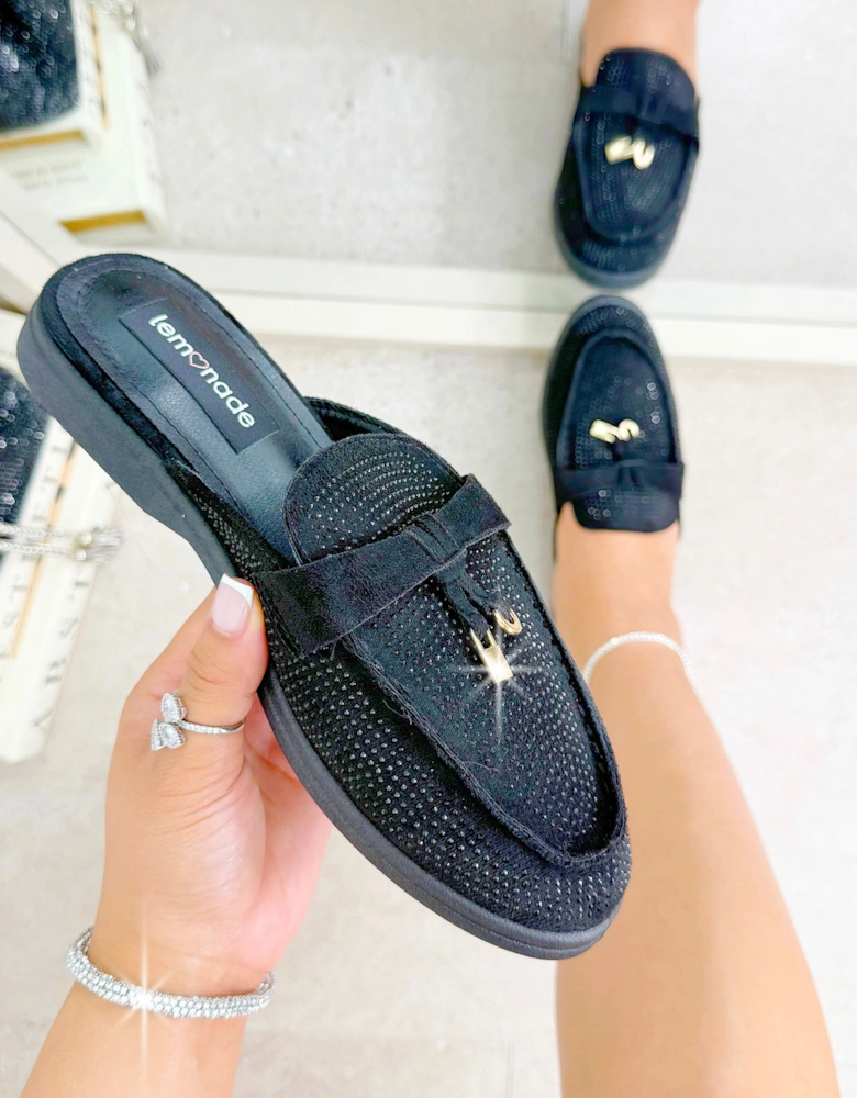 Crystal Dream Slip On Clog Mules