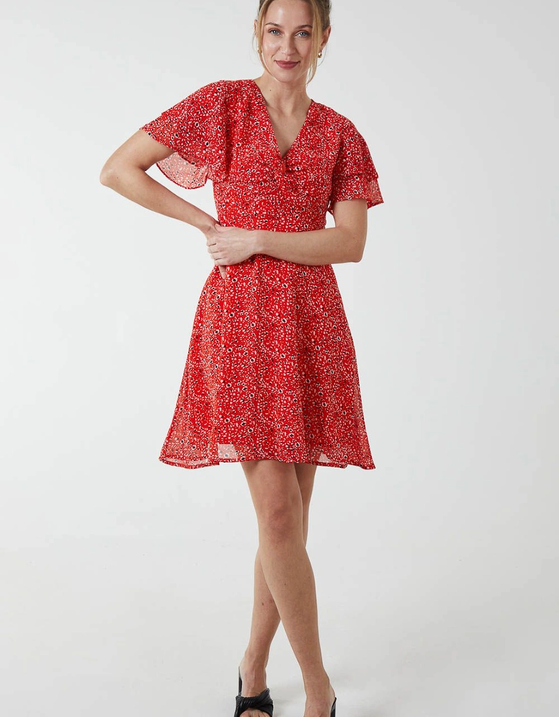 Knot Front Mini Dress, 2 of 1