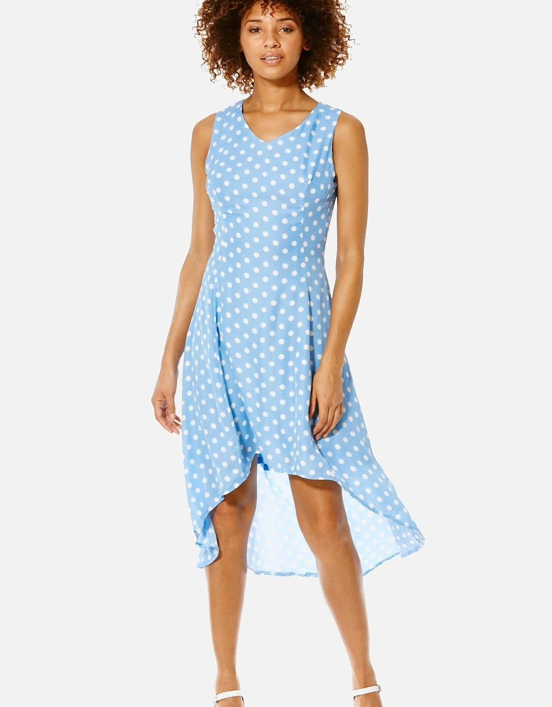 Handkerchief Hem Midi Dress, 2 of 1