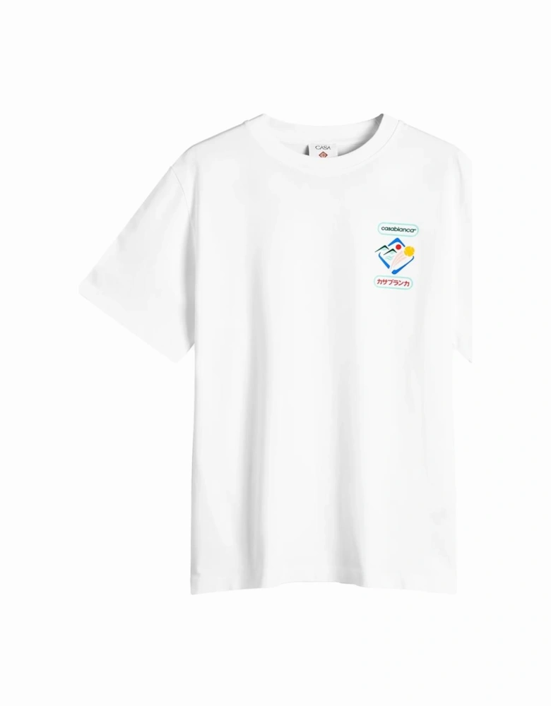 Montagne Sportif Oversized T-Shirt in White