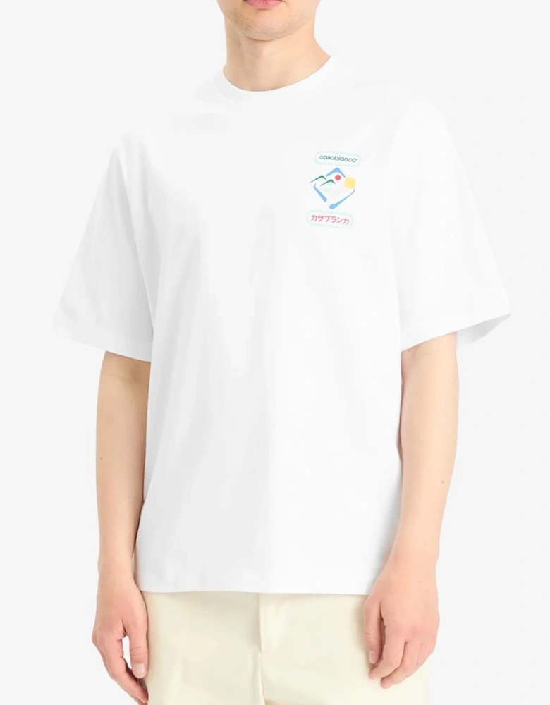 Montagne Sportif Oversized T-Shirt in White
