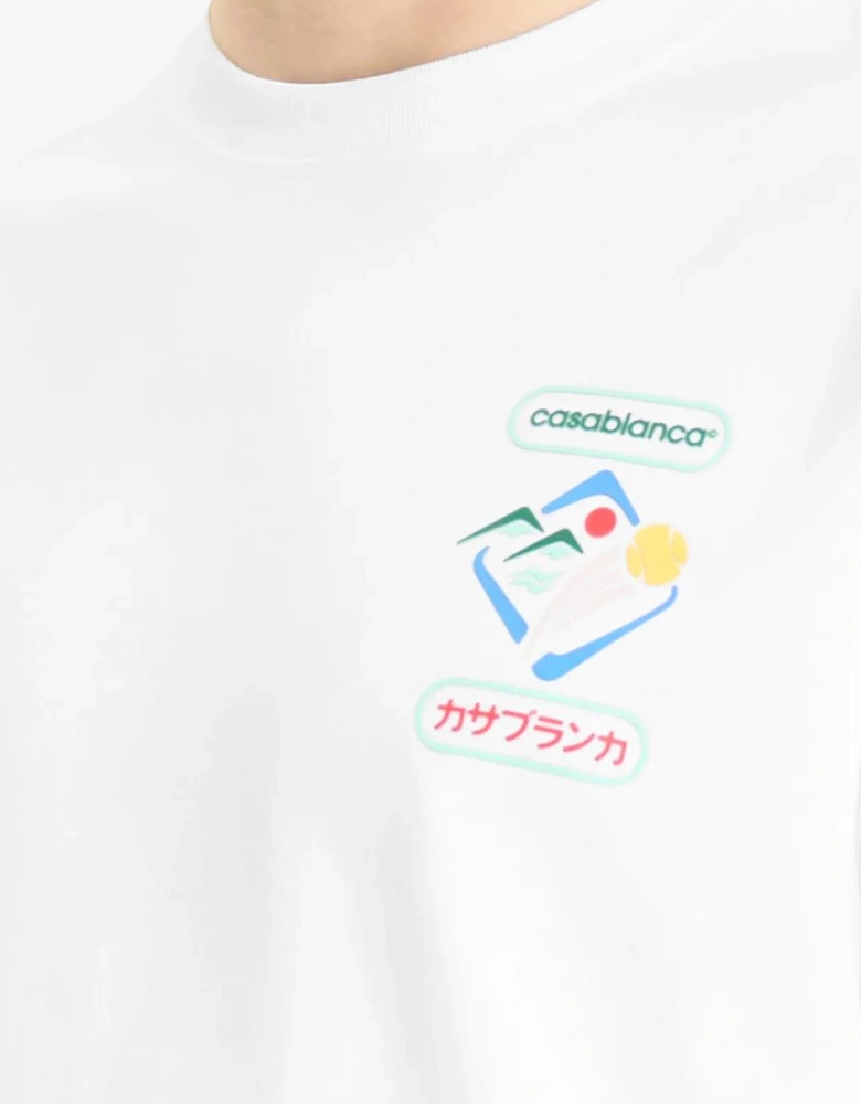Montagne Sportif Oversized T-Shirt in White