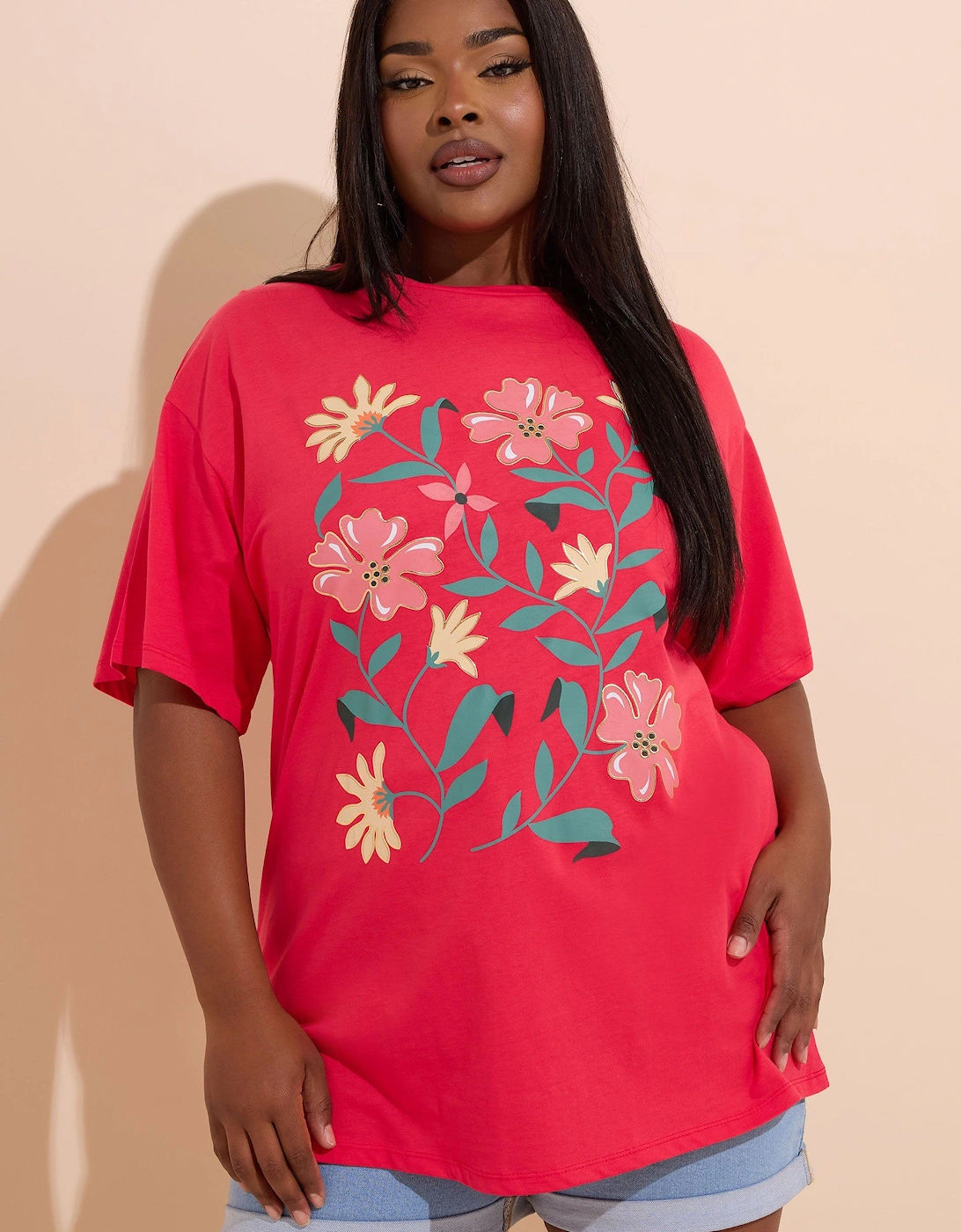 Floral Print Short Sleeve T-Shirt, 2 of 1