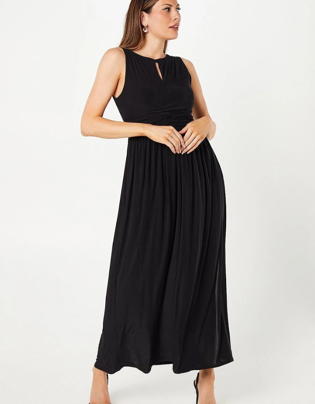 Occasion Wrap Waist Sleeveless Maxi Dress, 2 of 1