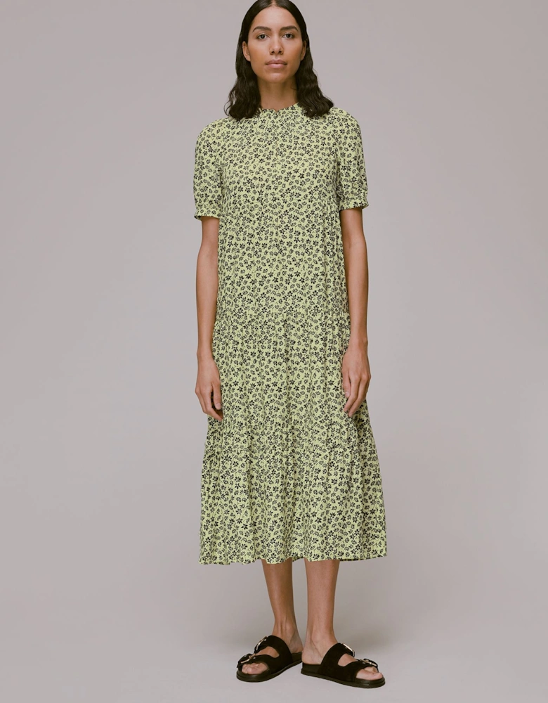 Buttercup Floral Trapeze Dress Floral