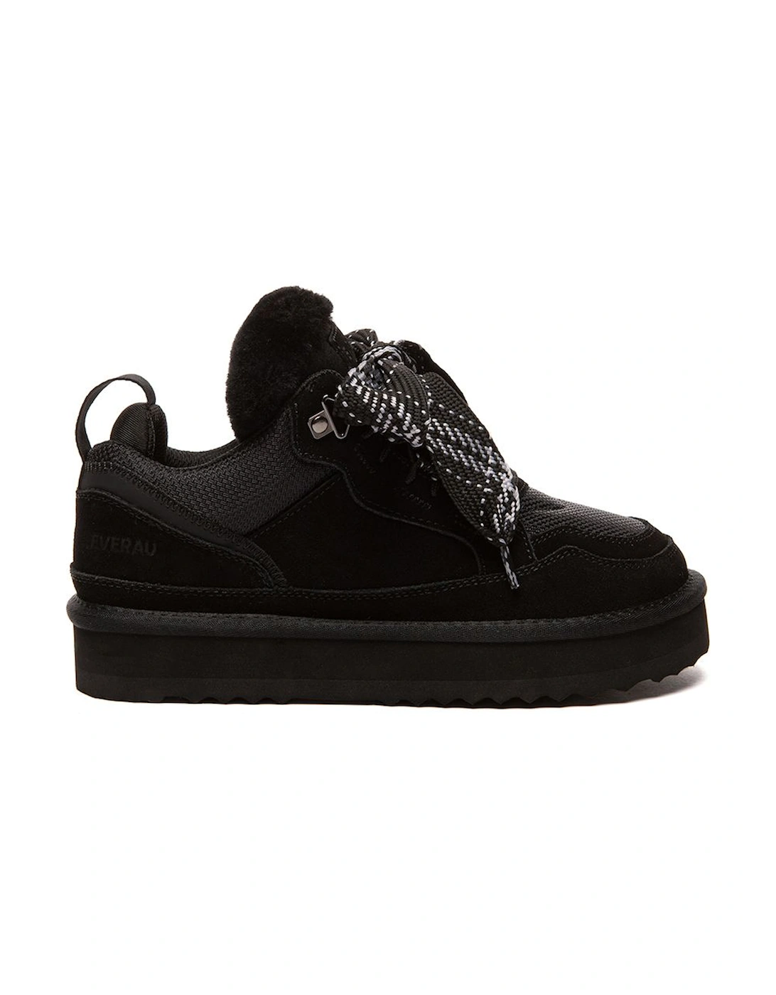 Real Wool Fabric Women Marbled Lace Up Platform Sneaker Boots with EVA Foaming Sole, 2 of 1